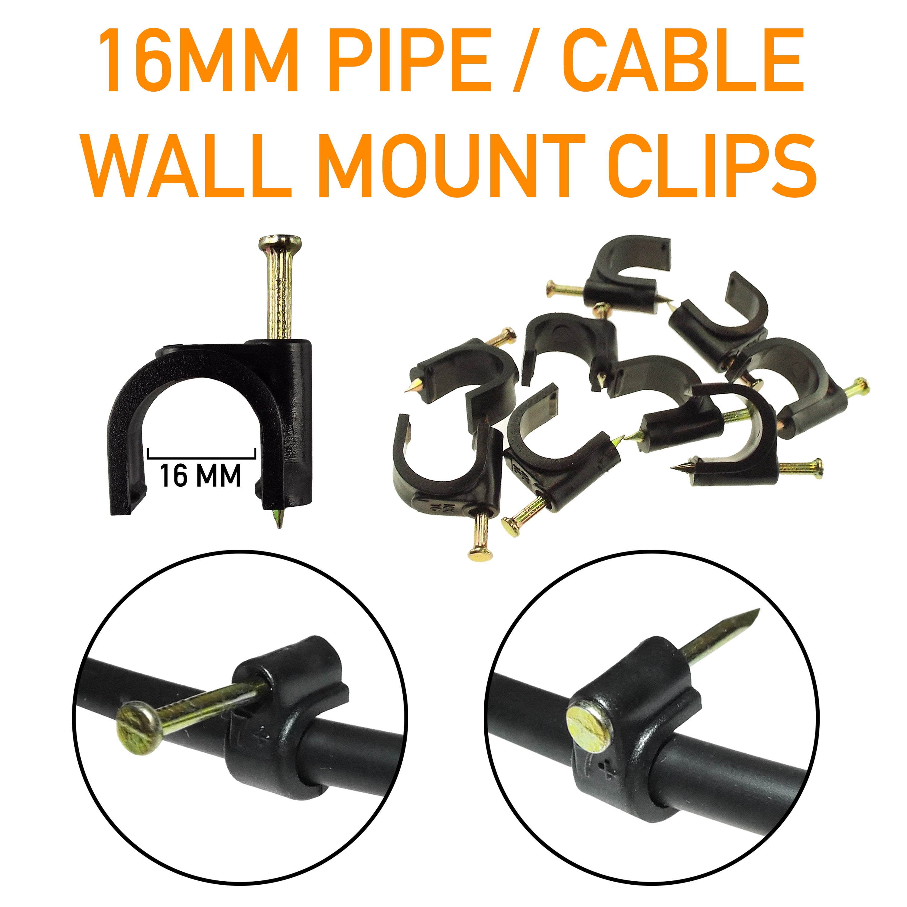 Clips for 16mm Irrigation Pipe Drip Irrigation Fitting Micro Watering System